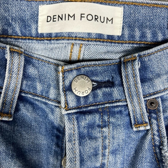 Aritzia Jeans Womens 26 Denim Forum The Arlo High Rise Straight Leg 28L Denim - Picture 9 of 13